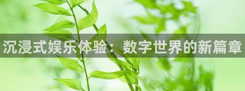 蓝狮娱乐免费注册：沉浸式娱乐体验：数字世界的新篇章